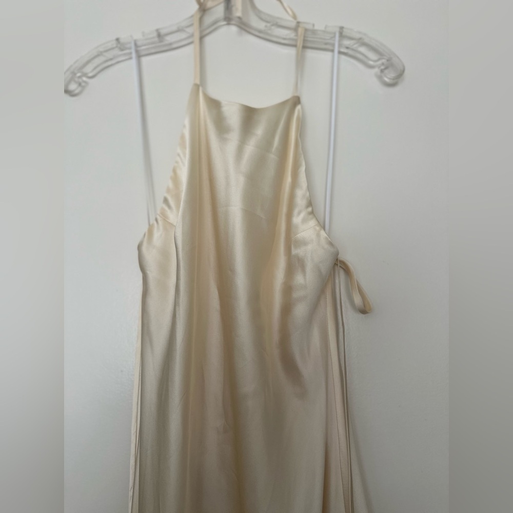 Reformation Jeany Silk Dress in Fiore di Latte - Picture 3 of 7